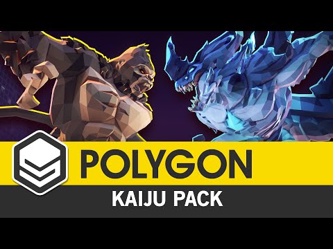 POLYGON Kaiju Pack (Trailer) 3D Art for Games by #syntystudios
