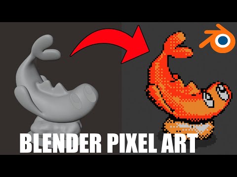How to make pixel art with blender