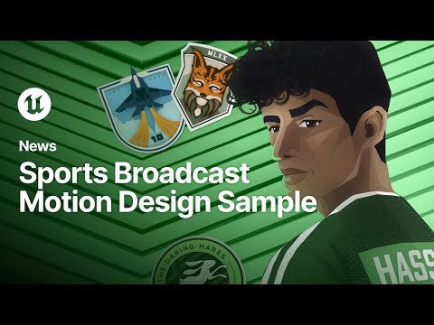 Sports Broadcast Motion Design Sample | Unreal Engine