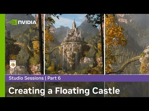 Creating a Floating Castle in Blender &amp; Photoshop w/ Sweeper3D Part 6: Main Details