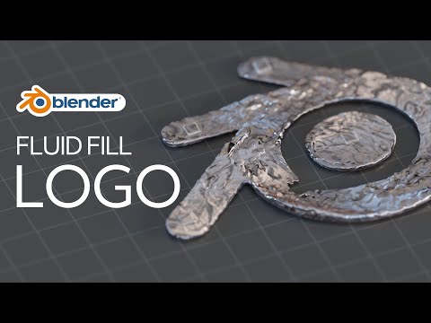 Blender - Fill Logo with Fluid