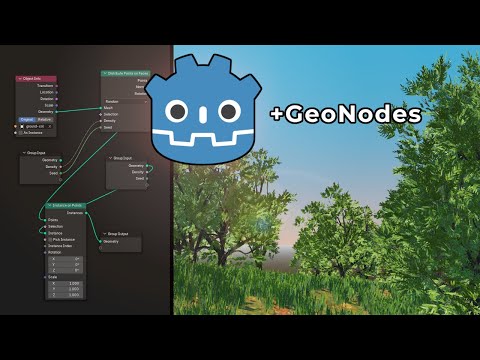 Blender Geometry Nodes with Godot 4.5