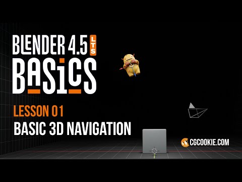Intro to 3D Navigation in Blender - BLENDER 4.5 BASICS (part 1)