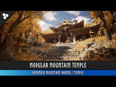 Mountain Temple: Japanese Mountain Shrine (Unreal Engine / FAB Marketplace)