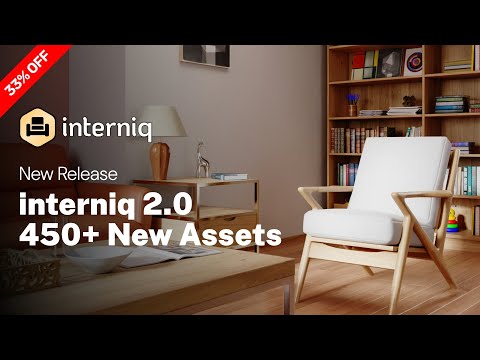 interniq 2.0 | 450+ New Assets | Blender Interior Asset Library