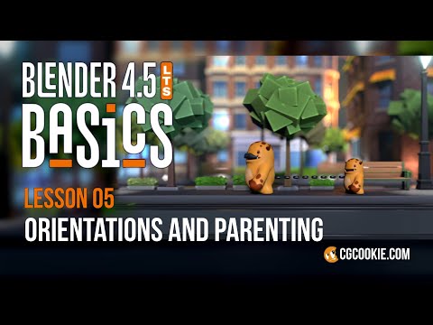 Orientations and Parenting in Blender - BLENDER 4.5 BASICS (part 5)