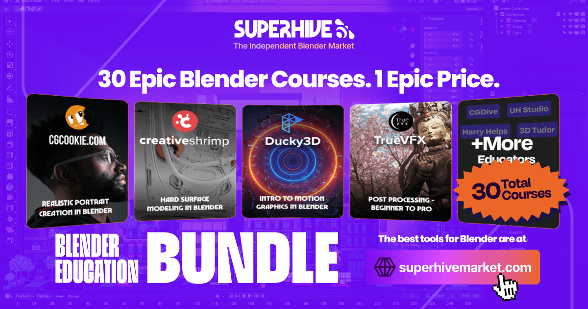 Unlock Your 3D Potential: “Best of Blender” Education Bundle