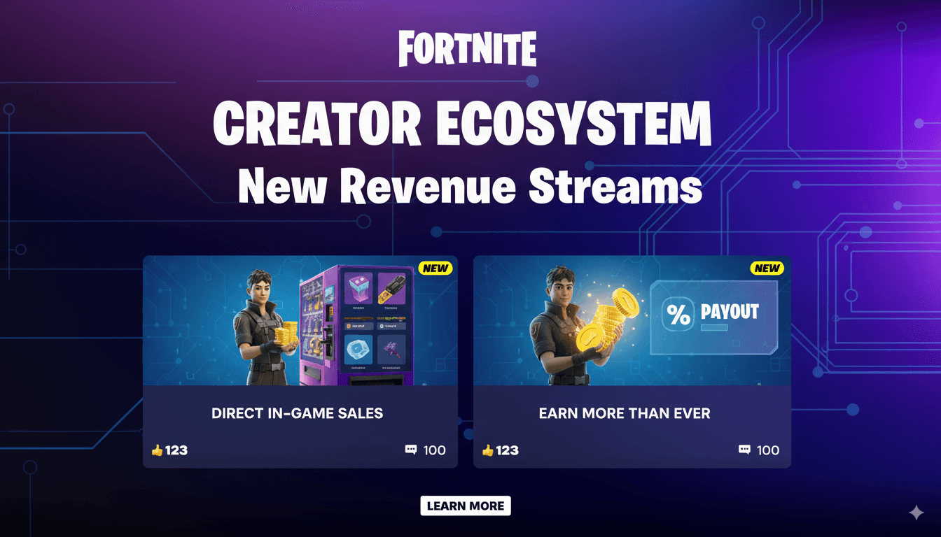 Fortnite Creators Unlock New Revenue Streams with Direct In-Game Sales