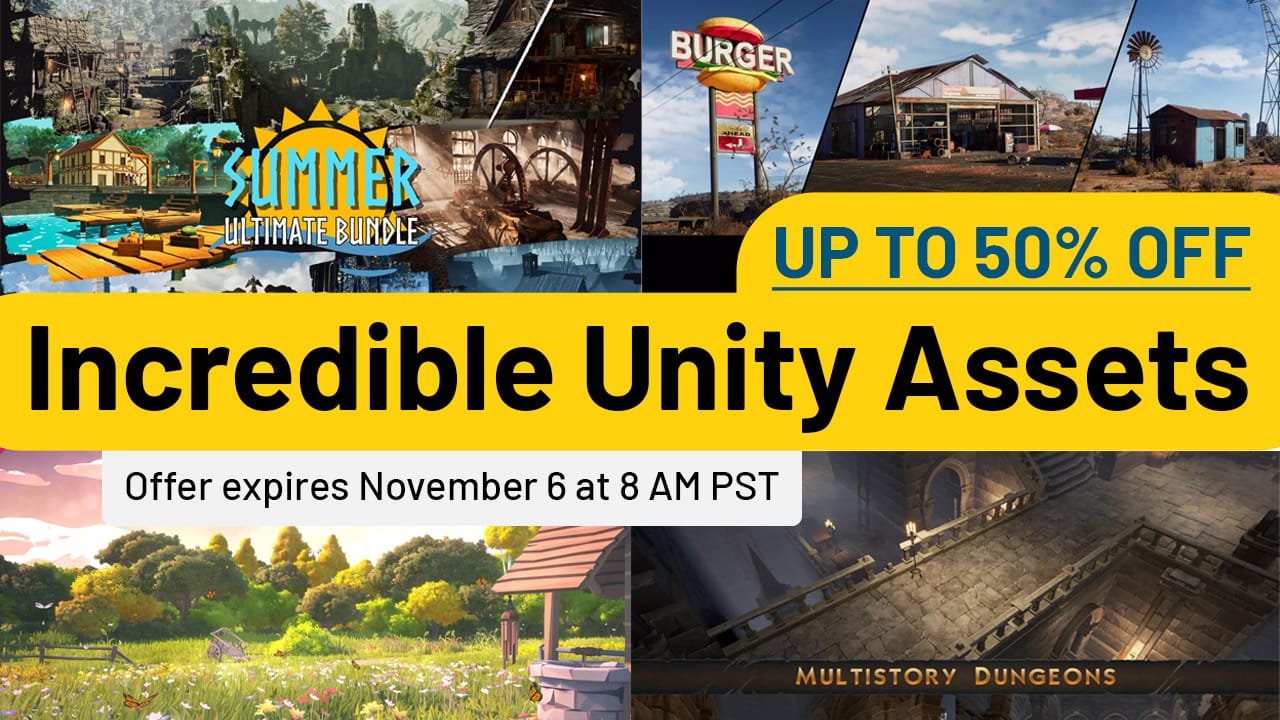 Build Game Worlds Faster With These Unity Asset Deals